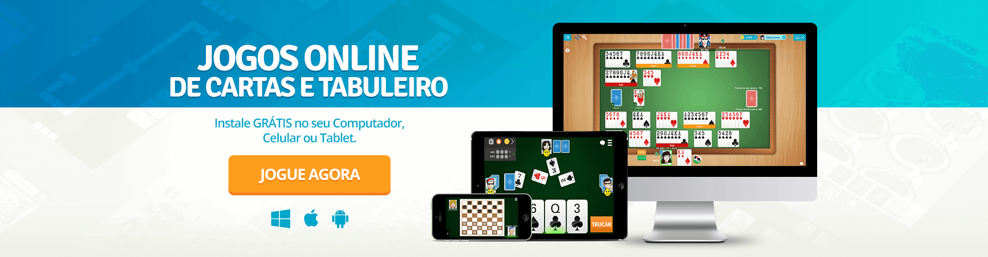 MegaJogos Online - Jogue Buraco, Tranca, Poker, Truco, Dominó