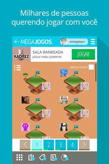 Xadrez MegaJogos: tela do jogo