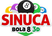 logo Sinuca Bola 8 3D - MegaJogos