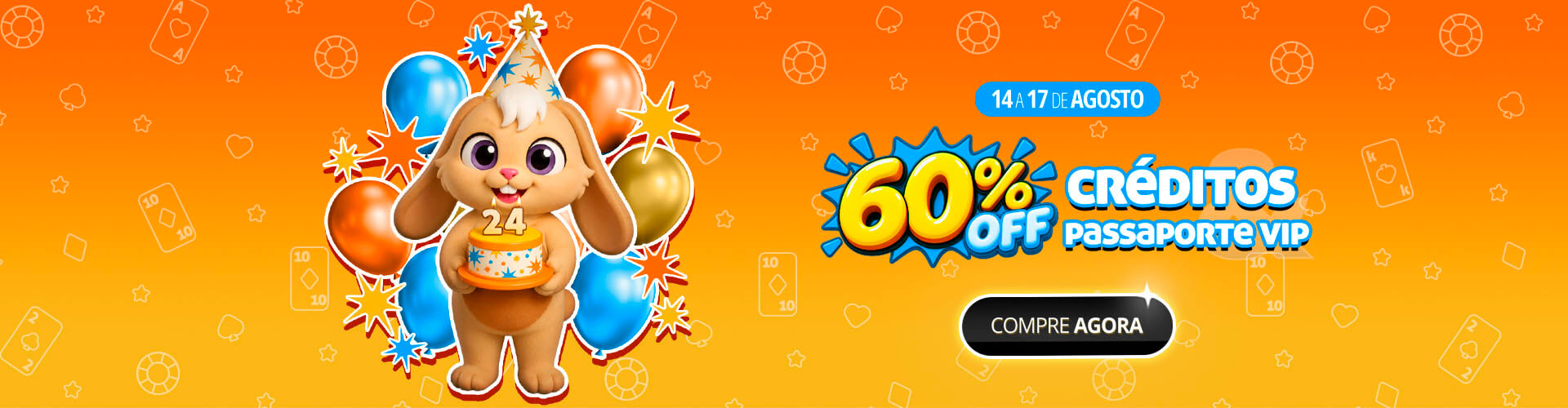 ???? Voc� soprou, seu pedido se realizou: 60% off em cr�ditos e passaporte VIP