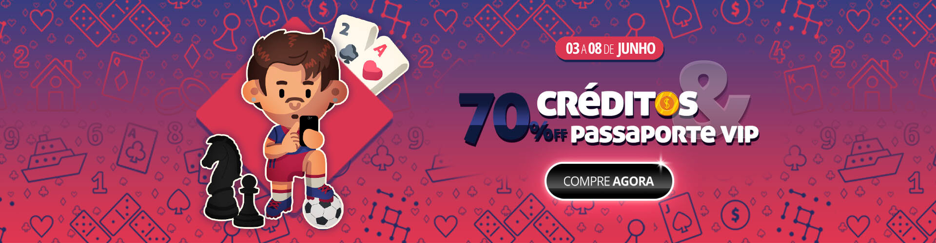 ? Entre no clima da copa com 70% de desconto em tudo no MegaJogos!