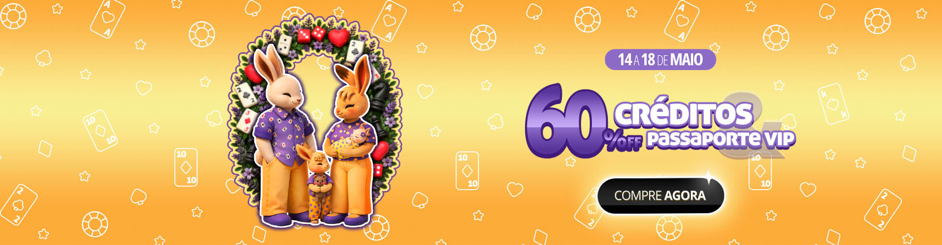 Divers�o e uni�o com 60% de desconto em tudo! ?