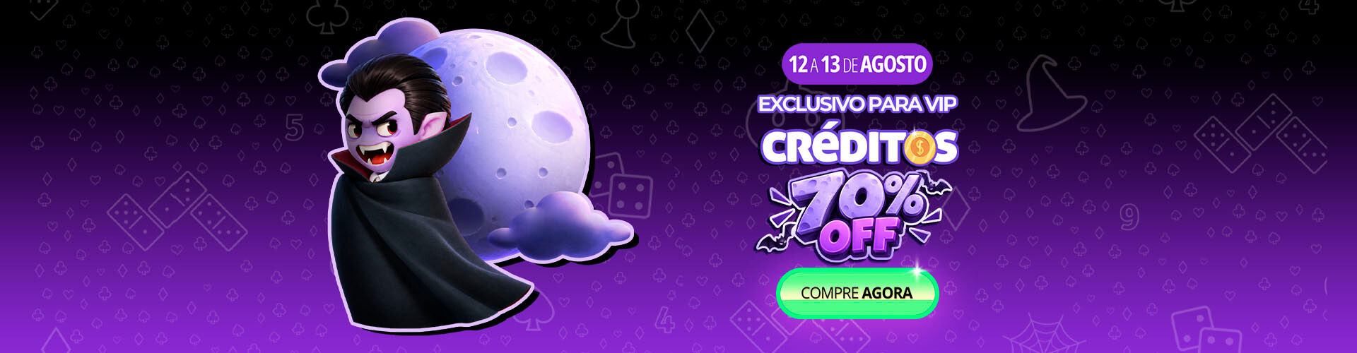 ? Uma oferta de arrepiar! S� para vip: 70% de desconto em cr�ditos! ?