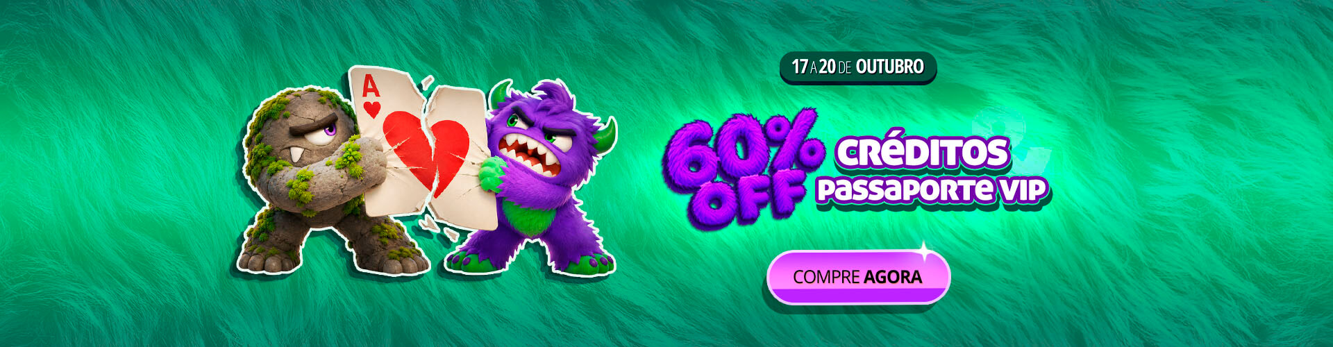 ? Os monstros atacaram os pre�os! Garanta 60% de desconto em tudo! ?