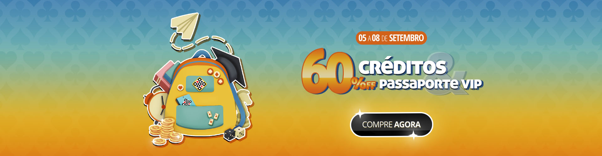 Comece o semestre com tudo: 60% de DESCONTO em crditos, VIP e mais! ??