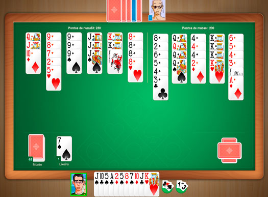 Canasta Mixte Face  Face Online MegaJogos